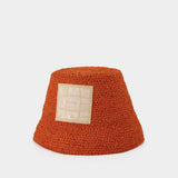 Ficiu Bucket Hat - Jacquemus - Orange - Raphia
