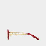 Pralu Sunglasses - Jacquemus - Acetate - Red