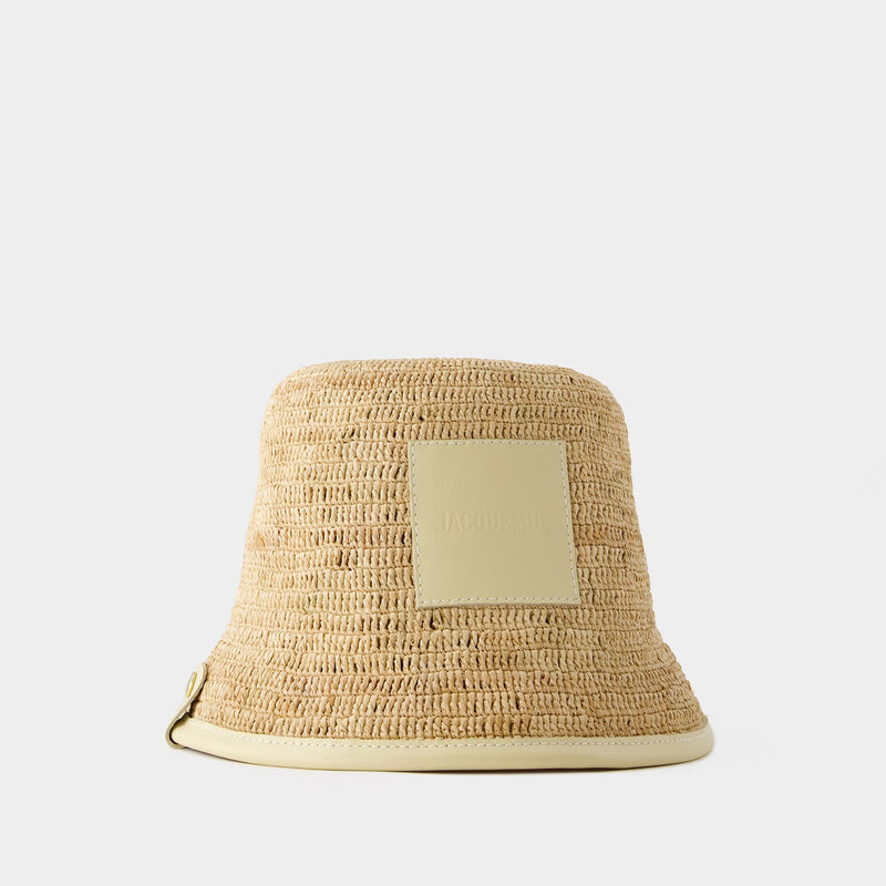 Soli Bucket Hat - Jacquemus - Raffia - Ivoire