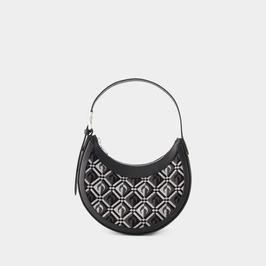 Moon Diamant Mini Eclips Hobo Bag - Marine Serre - Leather - Black