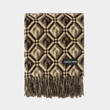 Virgin Scarf - Marine Serre - Wool - Brown