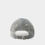 Regenerated Denim Cap - Marine Serre - Cotton - Grey