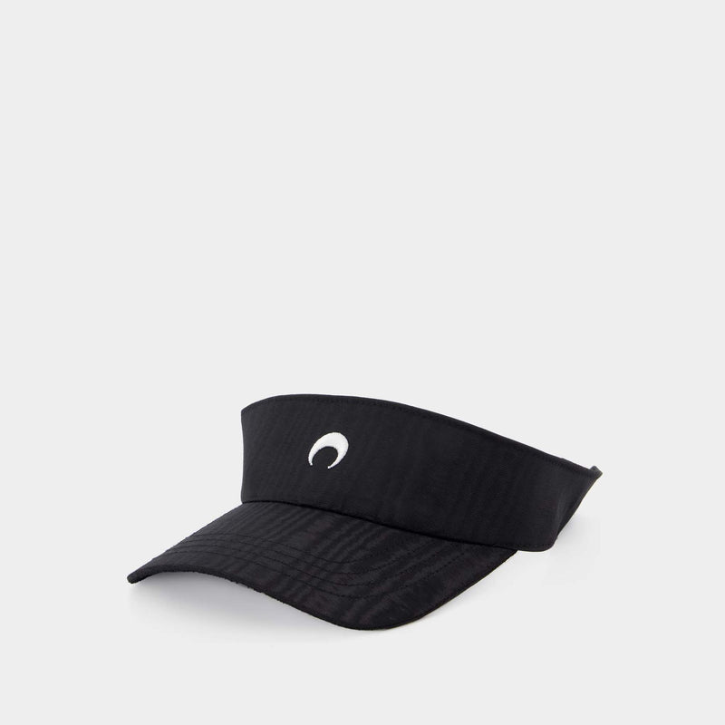 Moire Hat - Marine Serre - Black - Synthetic