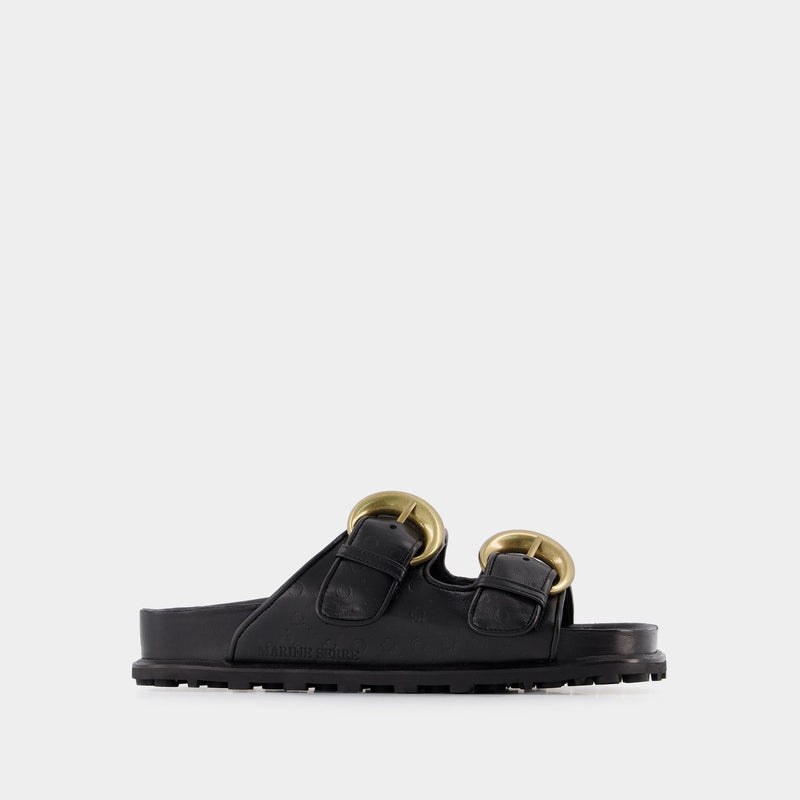 Sandals - Marine Serre -  Black - Leather