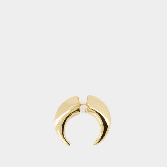 Regenerated Single Moon Earring - Marine Serre - Metal - Gold