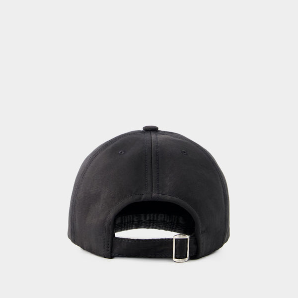 Regenerated Moire Cap - Marine Serre - Viscose - Black