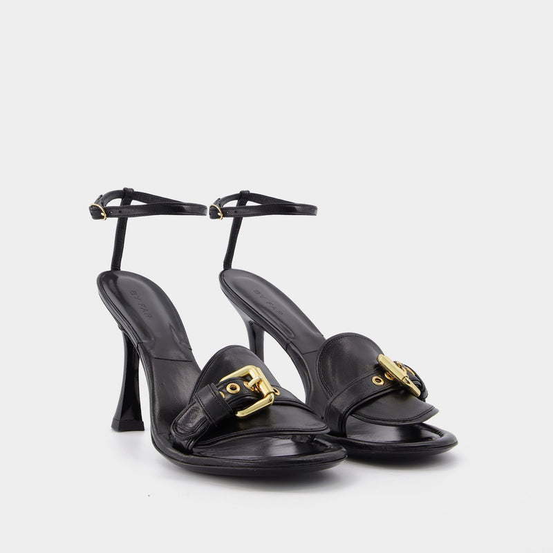 Montana Sandals in Black Leather