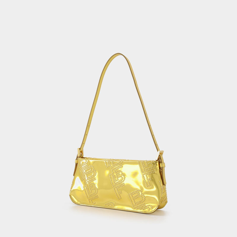 Dulce Gold Stud Bag in Gold Leather