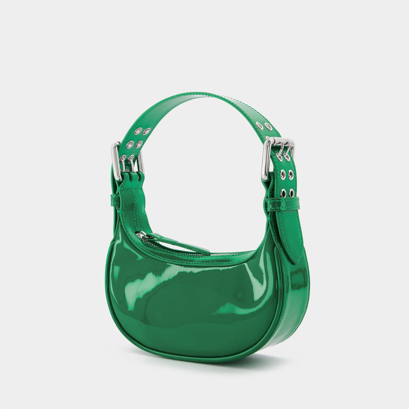 Mini Soho Bag in Green Patent Leather
