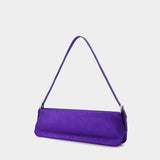Dulce Long Bag in Purple Metallic Leather