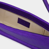 Dulce Long Bag in Purple Metallic Leather