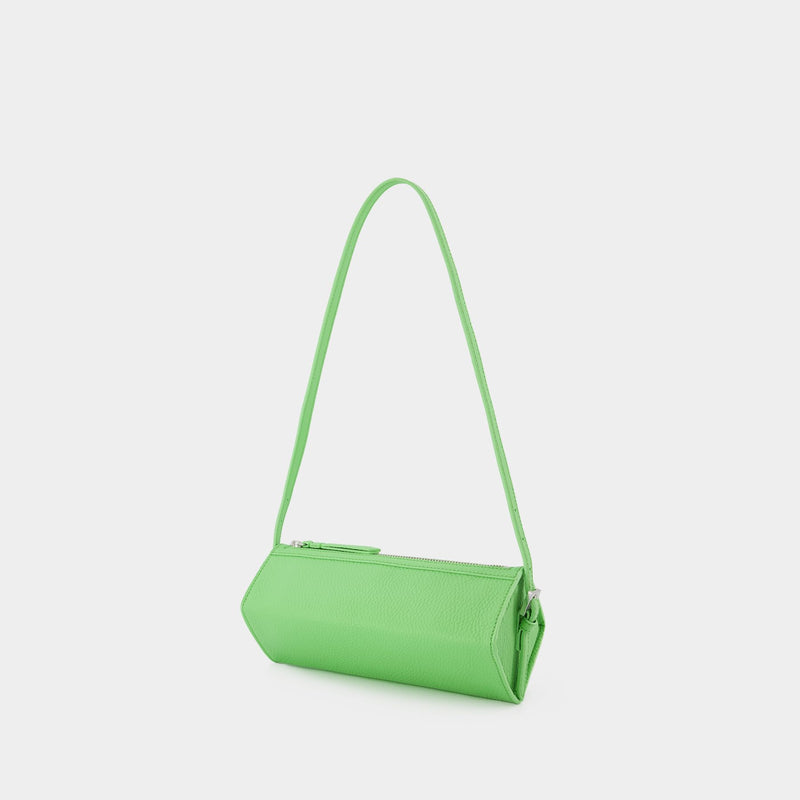 Karo Hobo Bag - By Far - Green - Leather