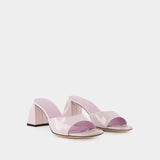Romy Mule - By Far - Light Pink - Patent Leather