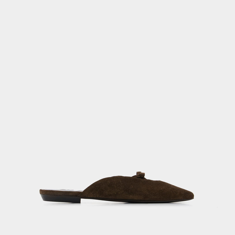 Finn Bear Suede Leather - By Far - leather - brown