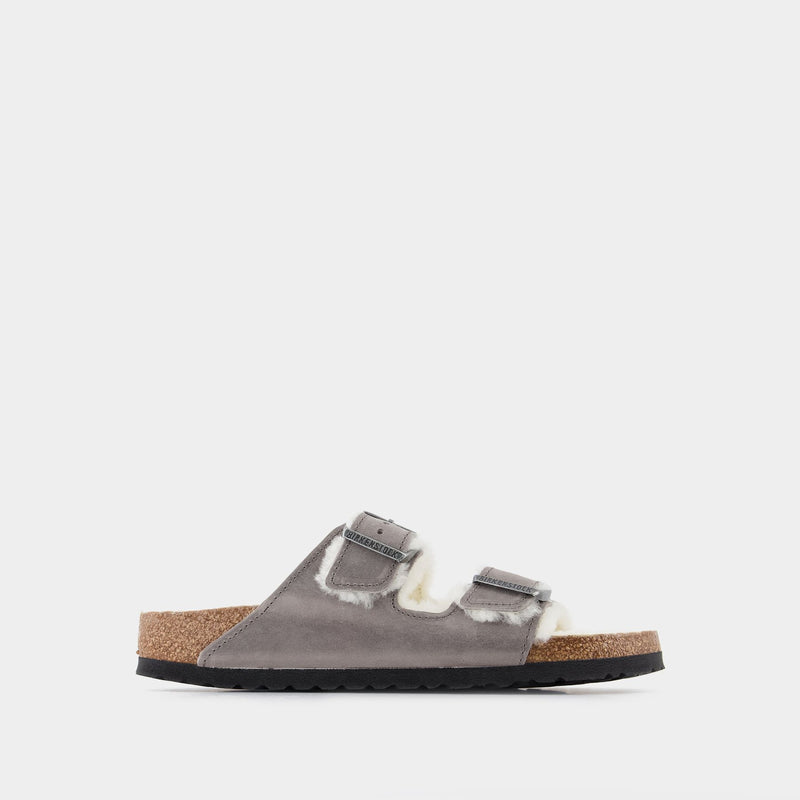 Arizona Sandals - Birkenstock - Wool - Grey