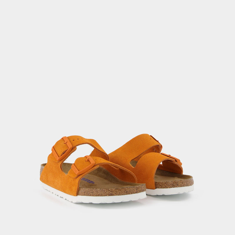 Sandals Arizona Sfb in Orange Leather