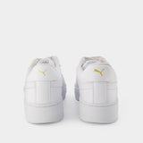 CA Pro Sneakers in White Leathers