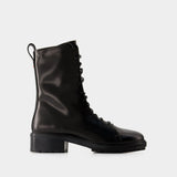 Isa Ankle Boots - Aeyde - Leather - Black