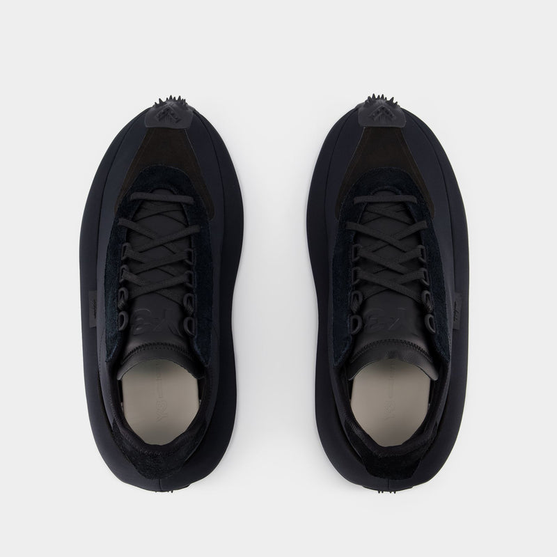 Makura Sneakers - Y-3 - Black/Off-White - Leather