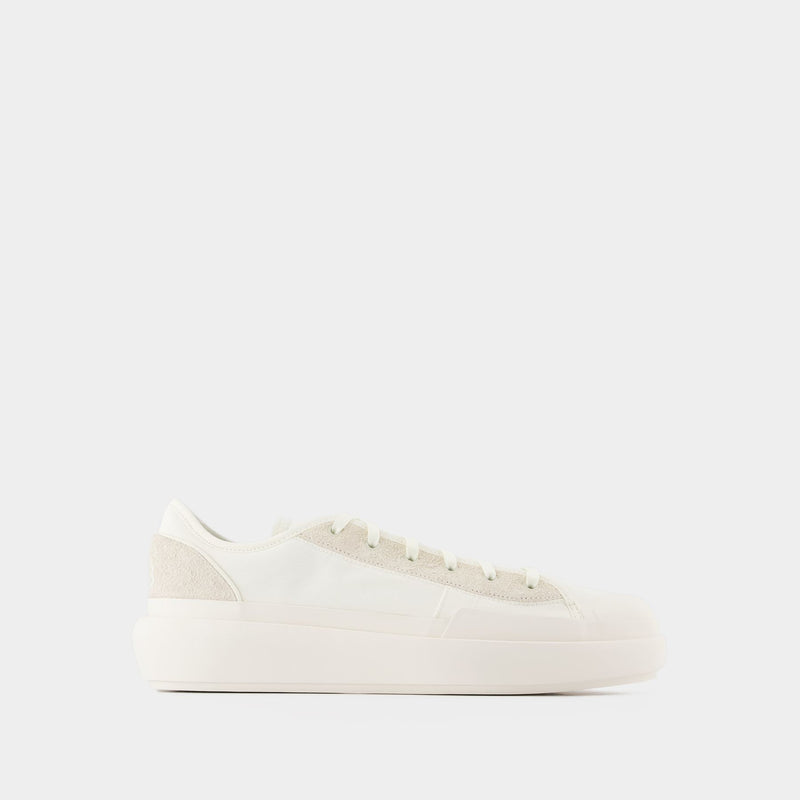 Ajatu Court Low Sneakers - Y-3 - Off-White - Leather