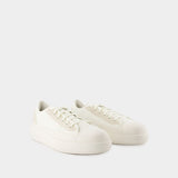 Ajatu Court Low Sneakers - Y-3 - Off-White - Leather