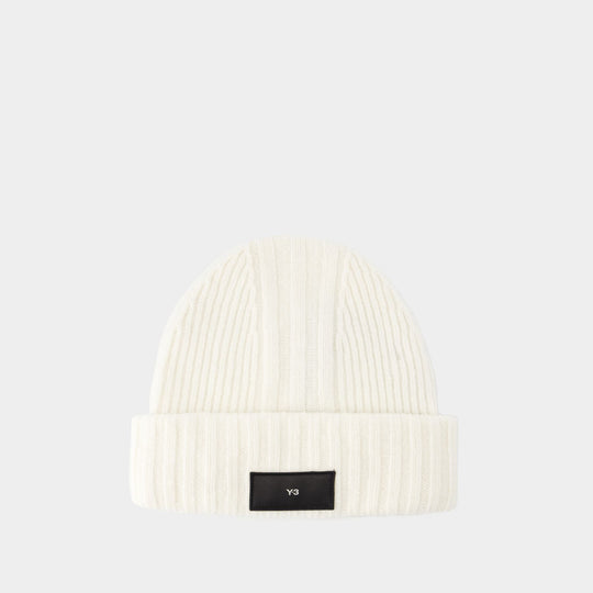 Beanie - Y-3 - Wool - Beige