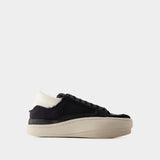 Lux Bball Low Sneakers - Y-3 - Leather - Black/Brown/White