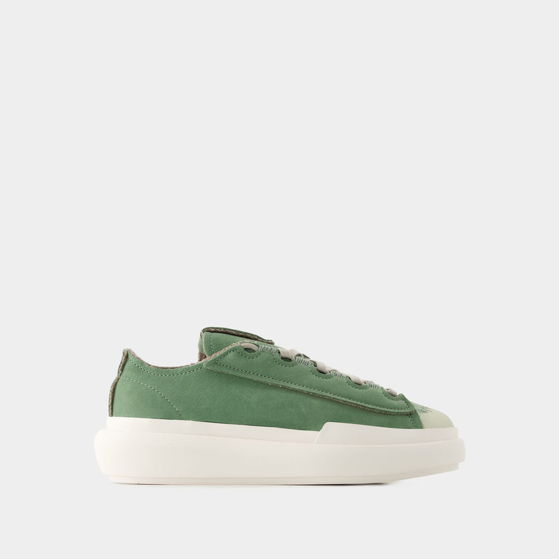 Nizza Low Sneakers - Y-3 - Leather - Green/White