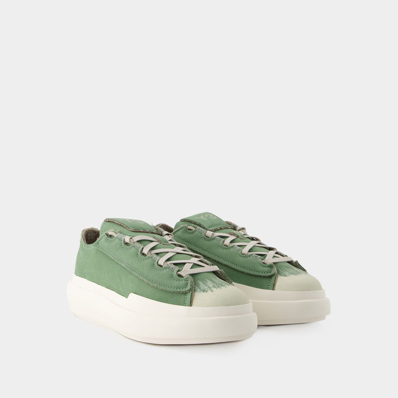Nizza Low Sneakers - Y-3 - Leather - Green/White