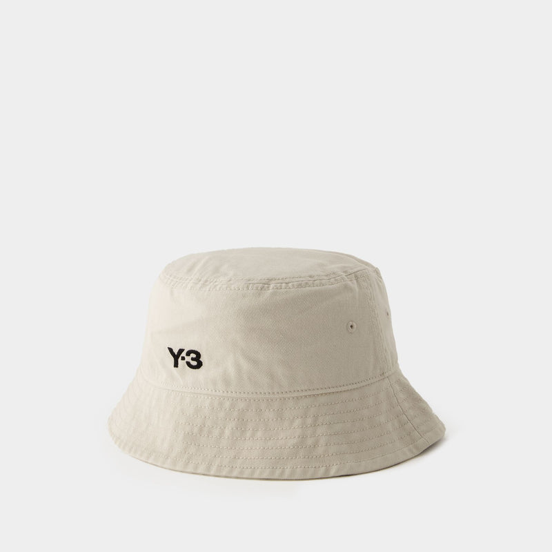 Bucket Hat - Y-3 - Cotton - Beige