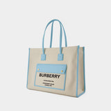 Freya Tote bag - Burberry - Cotton - White