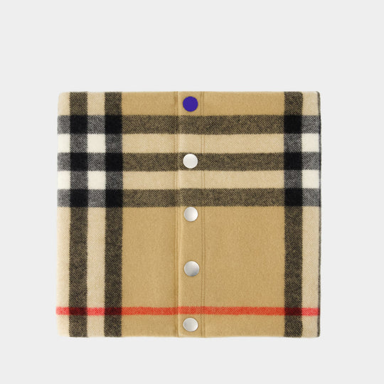Mu Snood Scarf - Burberry - Cashmere - Archive Beige