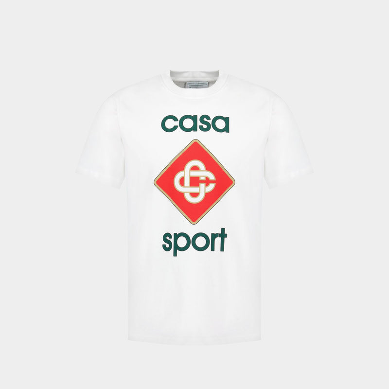 Casa Sport T-Shirt - Casablanca - White - Cotton