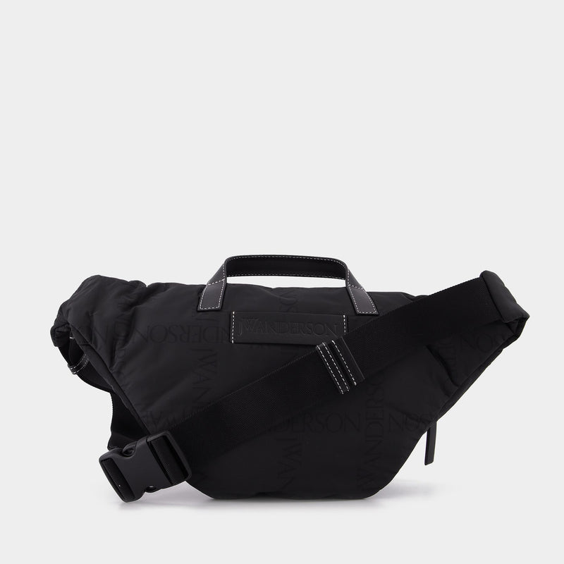 Black Canvas Belt Bag