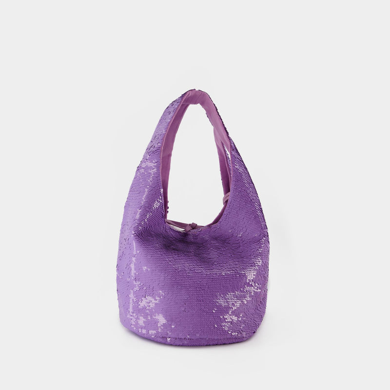 Mini Sequin Tote Bag - J.W. Anderson -  Lilac - Leather