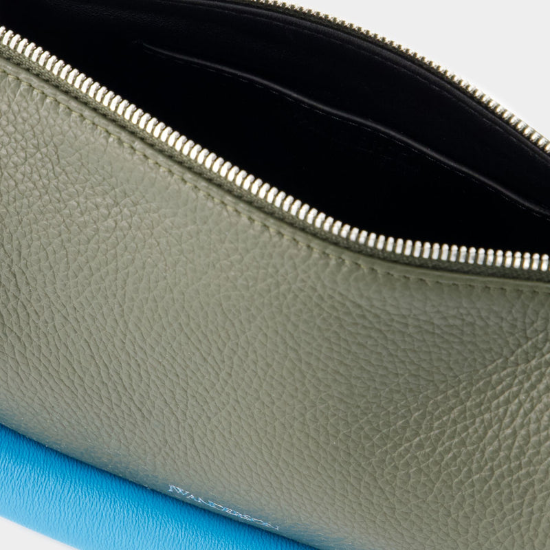 The Bumper-12 Bag  - J.W.Anderson - Leather - Dark Olive/Turquoise