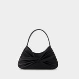 Twist Baguette Bag in Black