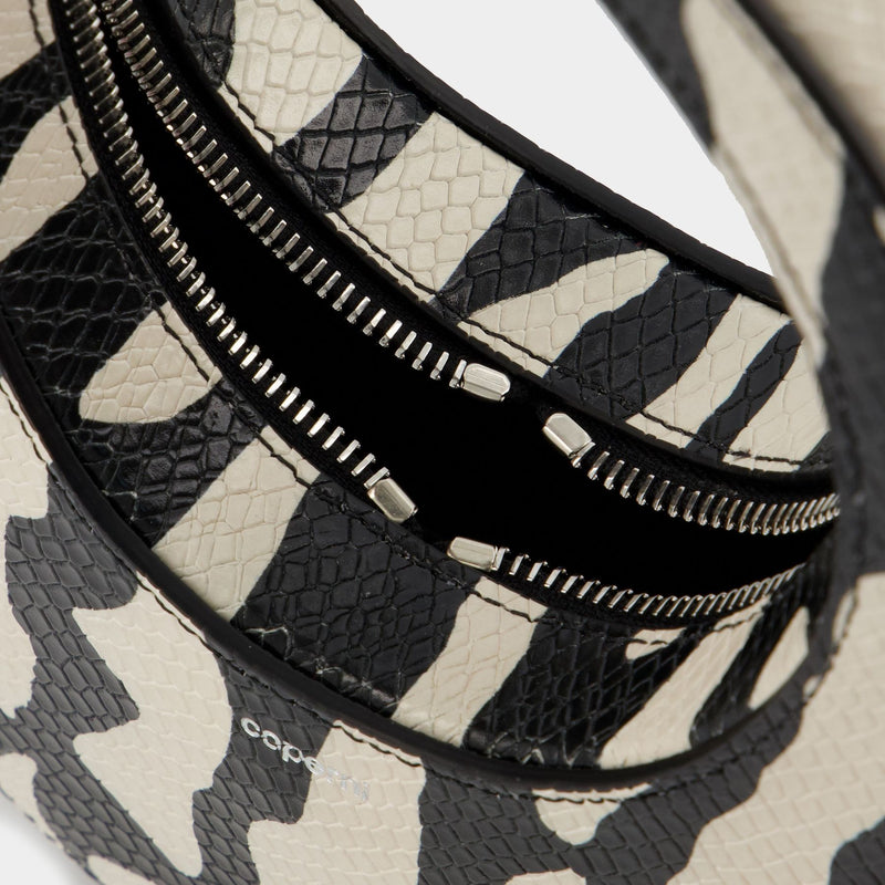 Zebra Print Mini Swipe Handbag - Coperni - Black/White - Leather