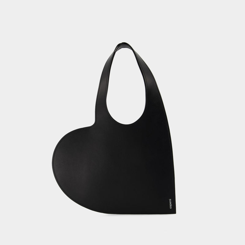 Mini Cœur Handbag - Coperni - Black - Leather