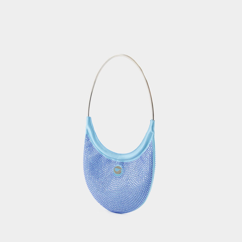 Crystal-Embellished Ring Swipe Bag - Coperni - Crystal - Blue