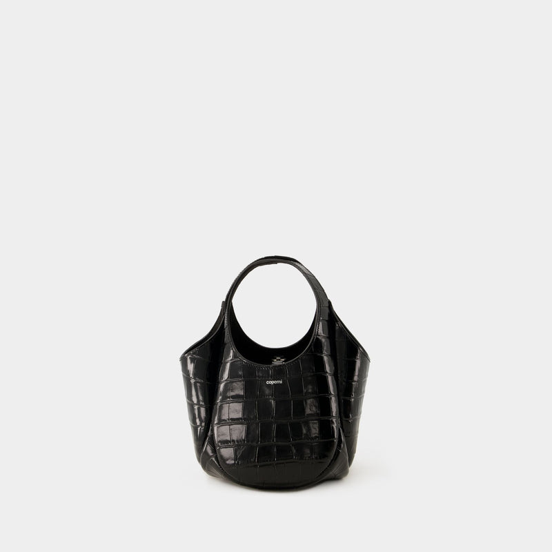 Mini Bucket Swipe Shopper Bag - Coperni - Leather - Black