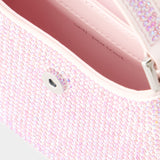 Crescent Bow Micro Bag - Self Portrait - Synthetic Leather - Pink