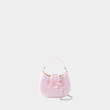 Crescent Bow Micro Bag - Self Portrait - Synthetic Leather - Pink