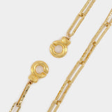 The Molten Link Layer Necklace in Gold