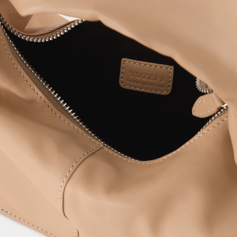 Wanton Bag in Beige Leather