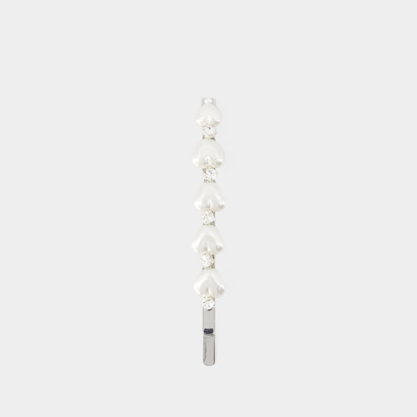 Heart Barrette - Simone Rocha - Brass - Beige