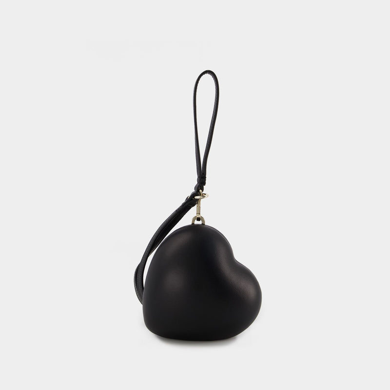 Micro Heart Bag - Simone Rocha - Leather - Black