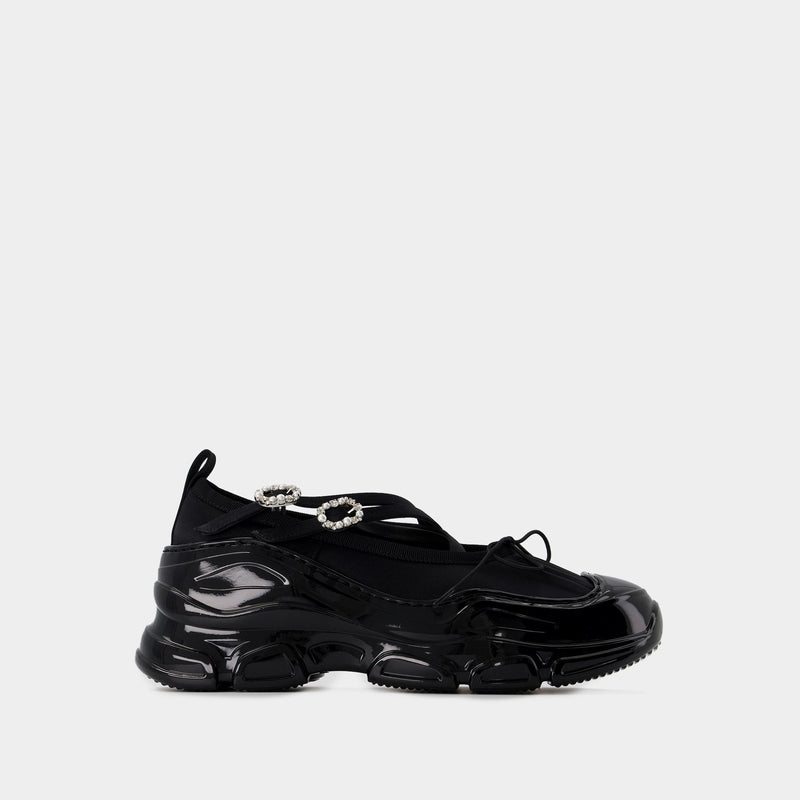 Classic Criss Cross Tracker Sneakers - Simone Rocha - Pvc - Black