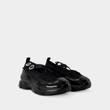 Classic Criss Cross Tracker Sneakers - Simone Rocha - Pvc - Black