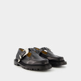 AJ1290 Loafers -Toga Virilis - Leather - Black